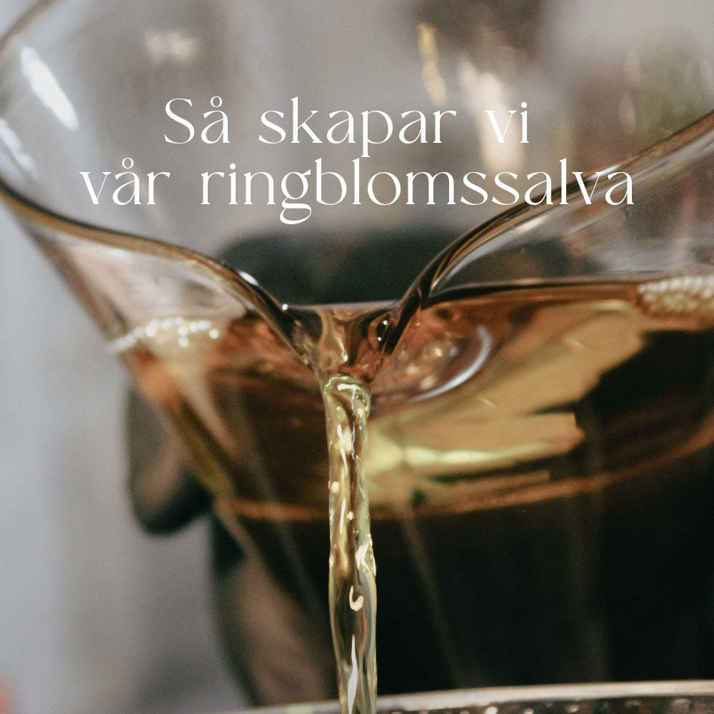 olja rinner ur en glaskanna