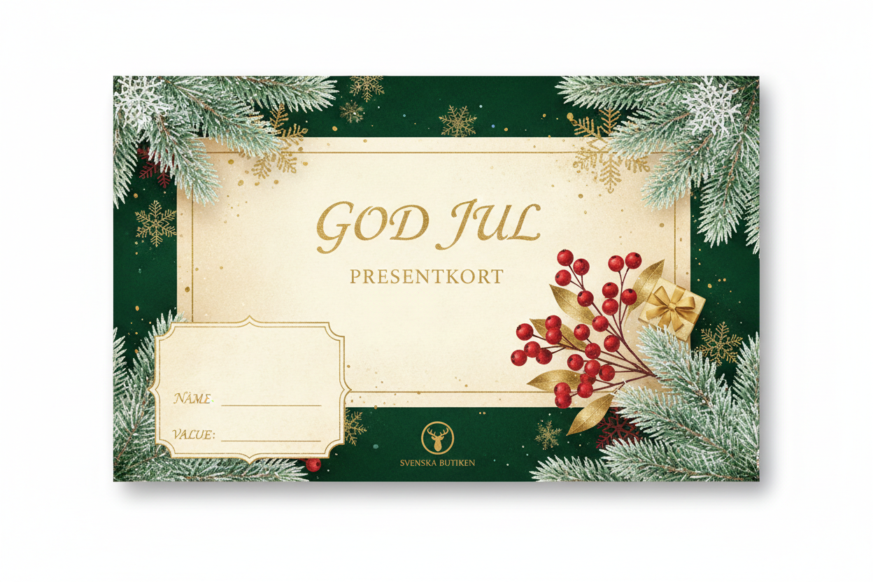 skapa ett juligt presentkort
